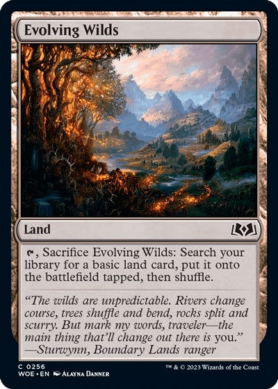 Evolving Wilds (256) [WOE] - MTG Single