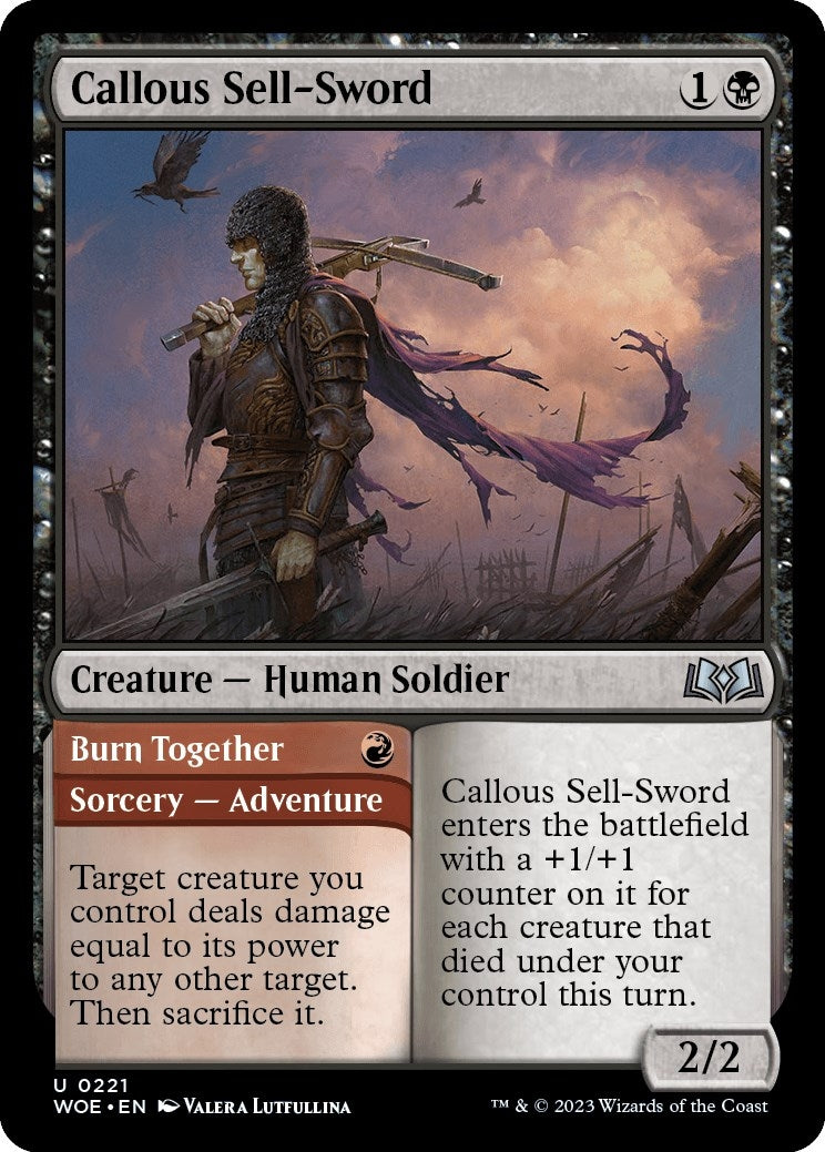 Callous Sell-Sword (221) [WOE] - MTG Single