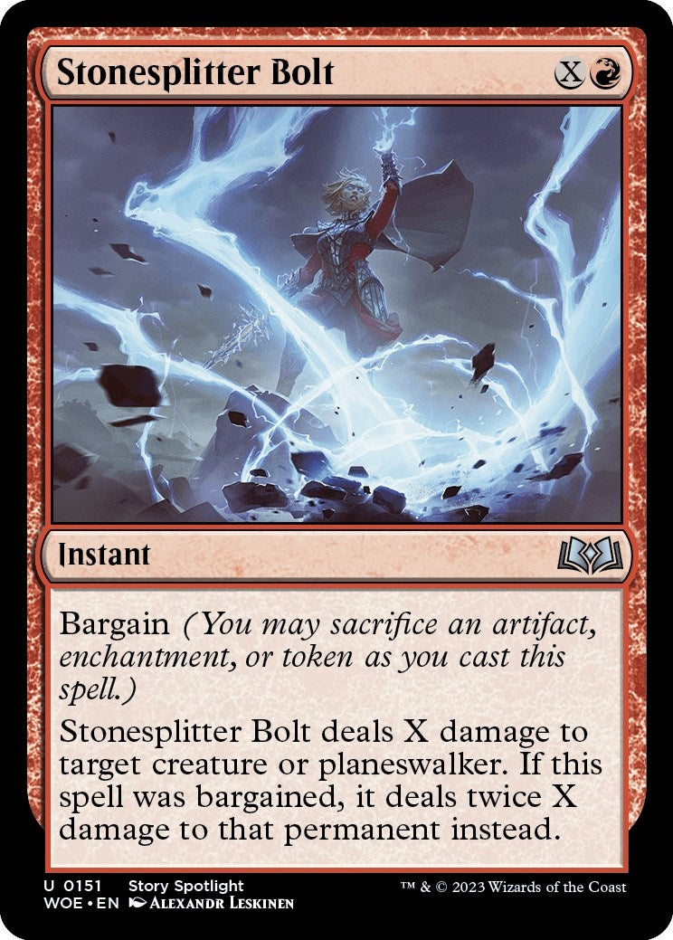 Stonesplitter Bolt (151) [WOE] - MTG Single