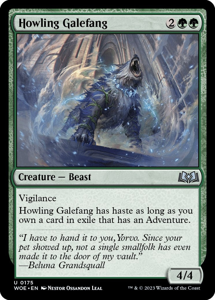 Howling Galefang (175) [WOE] - MTG Single