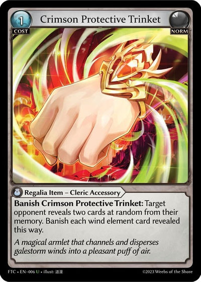 Crimson Protective Trinket (6) (FTC)