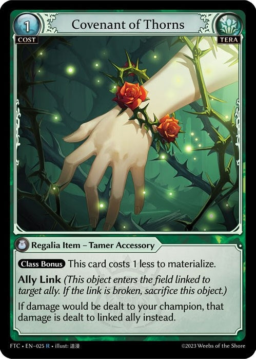 Covenant of Thorns (25) (FTC) - Grand Archive TCG Single