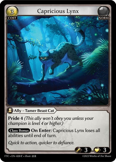 Capricious Lynx (28) (FTC)