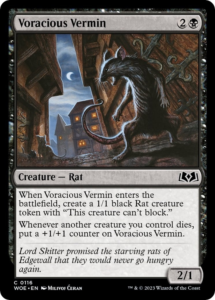 Voracious Vermin (116) [WOE] - MTG Single