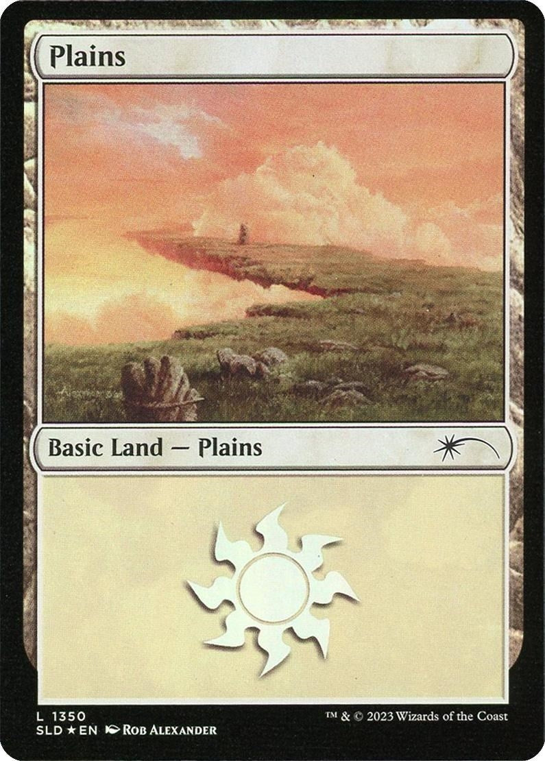 Plains (1350) (1350) [SLD] - MTG Single