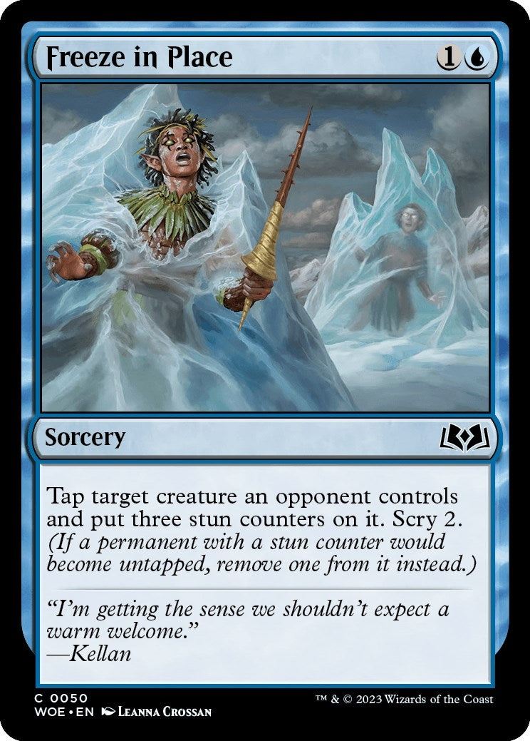 Freeze in Place (50) [WOE] - MTG Single