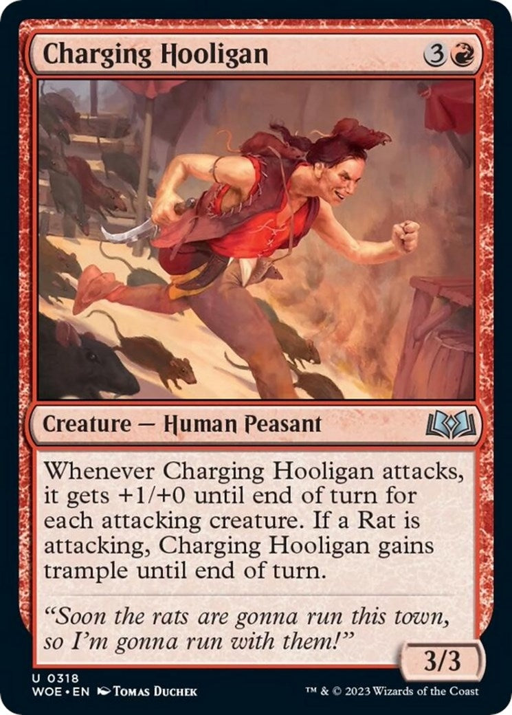 Charging Hooligan (318) [WOE] - MTG Single