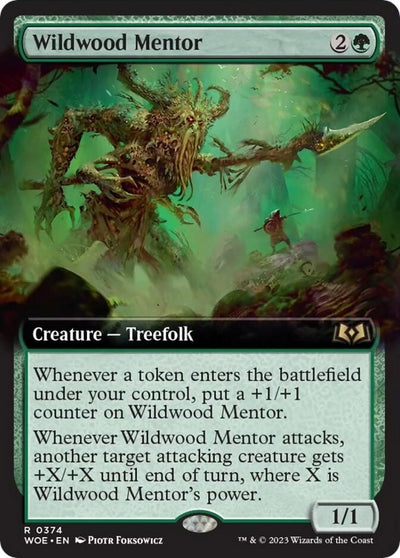 Wildwood Mentor (Extended Art) (374) [WOE]