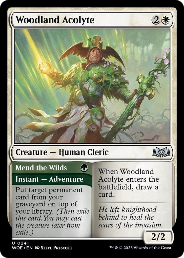 Woodland Acolyte (241) [WOE] - MTG Single