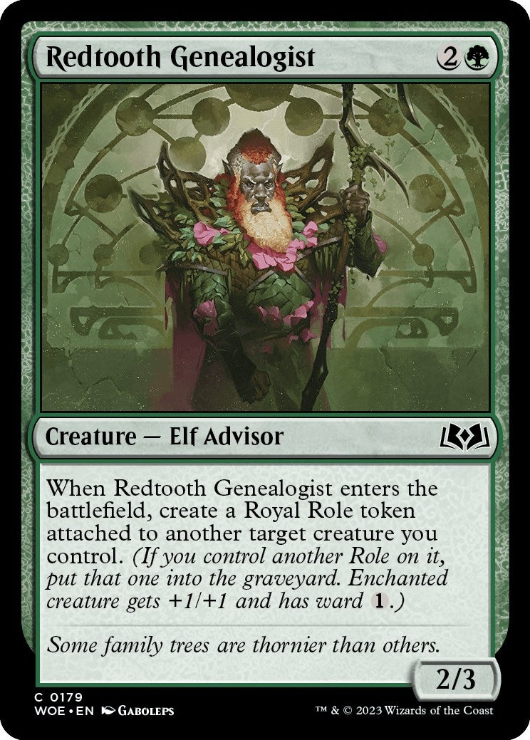 Redtooth Genealogist (179) [WOE] - MTG Single