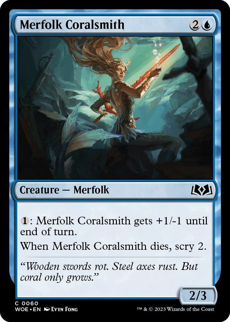 Merfolk Coralsmith (60) [WOE] - MTG Single
