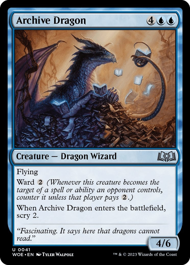 Archive Dragon (41) [WOE] - MTG Single