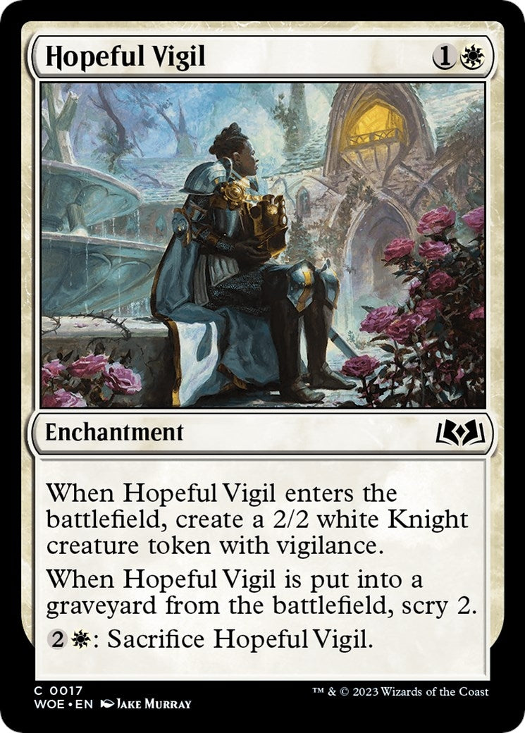 Hopeful Vigil (17) [WOE] - MTG Single