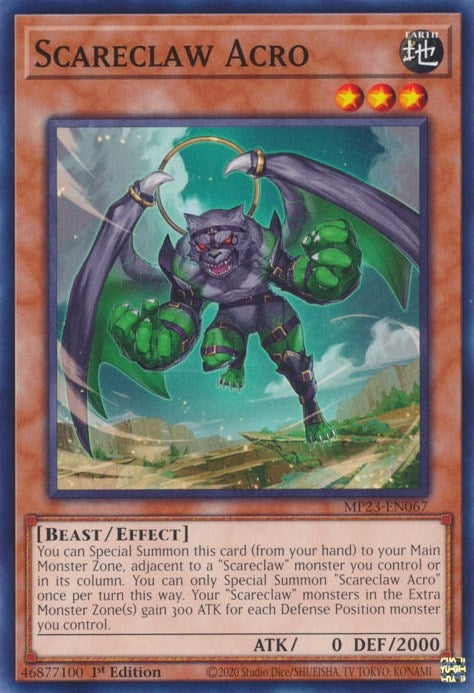 Scareclaw Acro (23067) (MP23) - YuGiOh Single