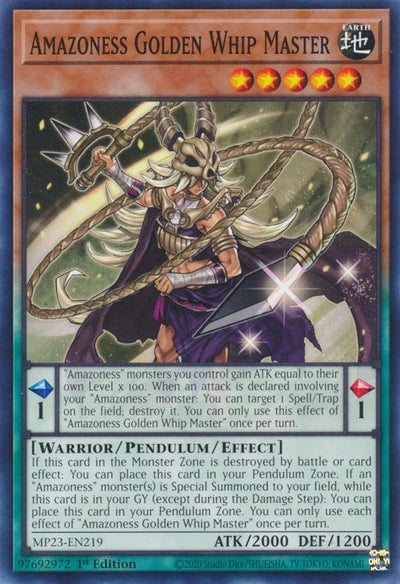 Amazoness Golden Whip Master (23219) (MP23)