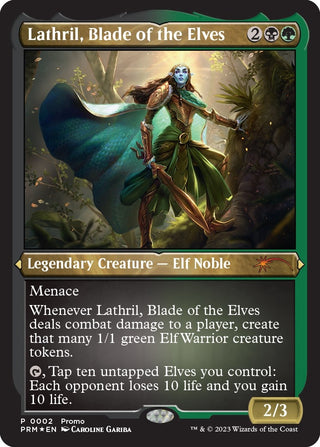 Lathril Blade of the Elves (Foil Etched) (2) [MEDIA] - MTG Single