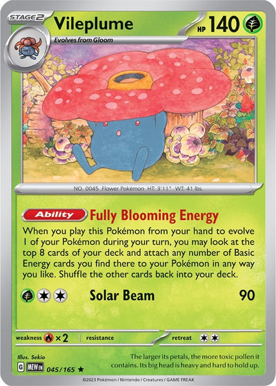 Vileplume (045/165) (SV: Scarlet & Violet 151)