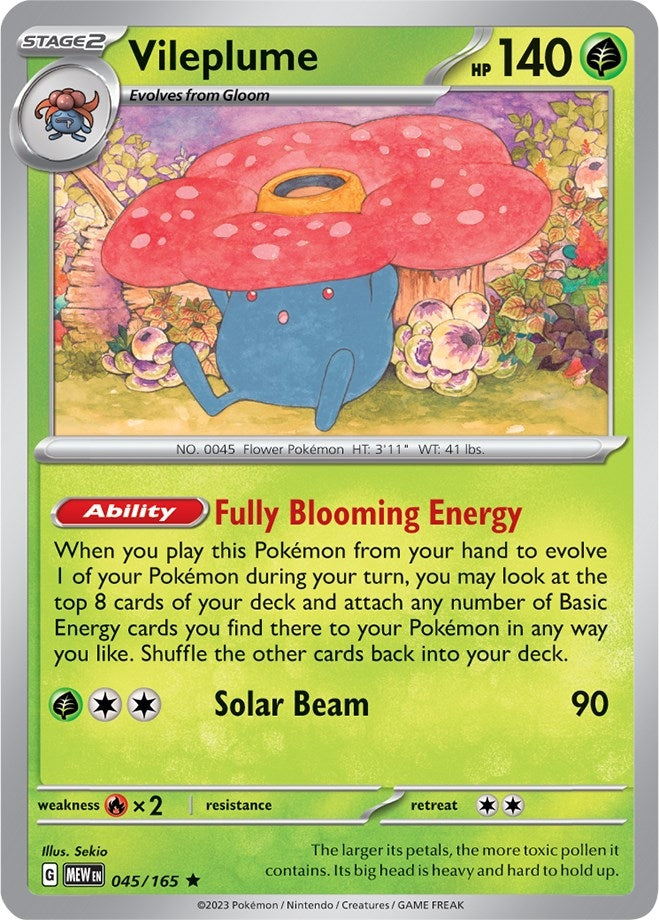 Vileplume (045/165) (SV: Scarlet & Violet 151)