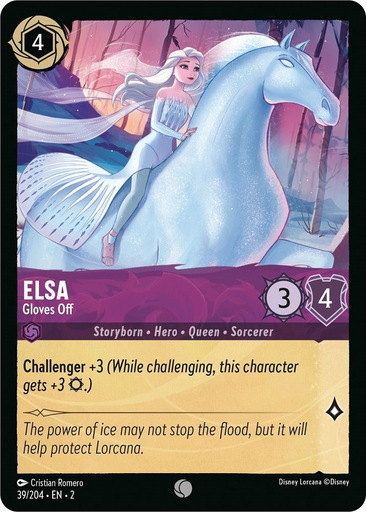 Elsa - Gloves Off (39) (2) - Disney Lorcana Single