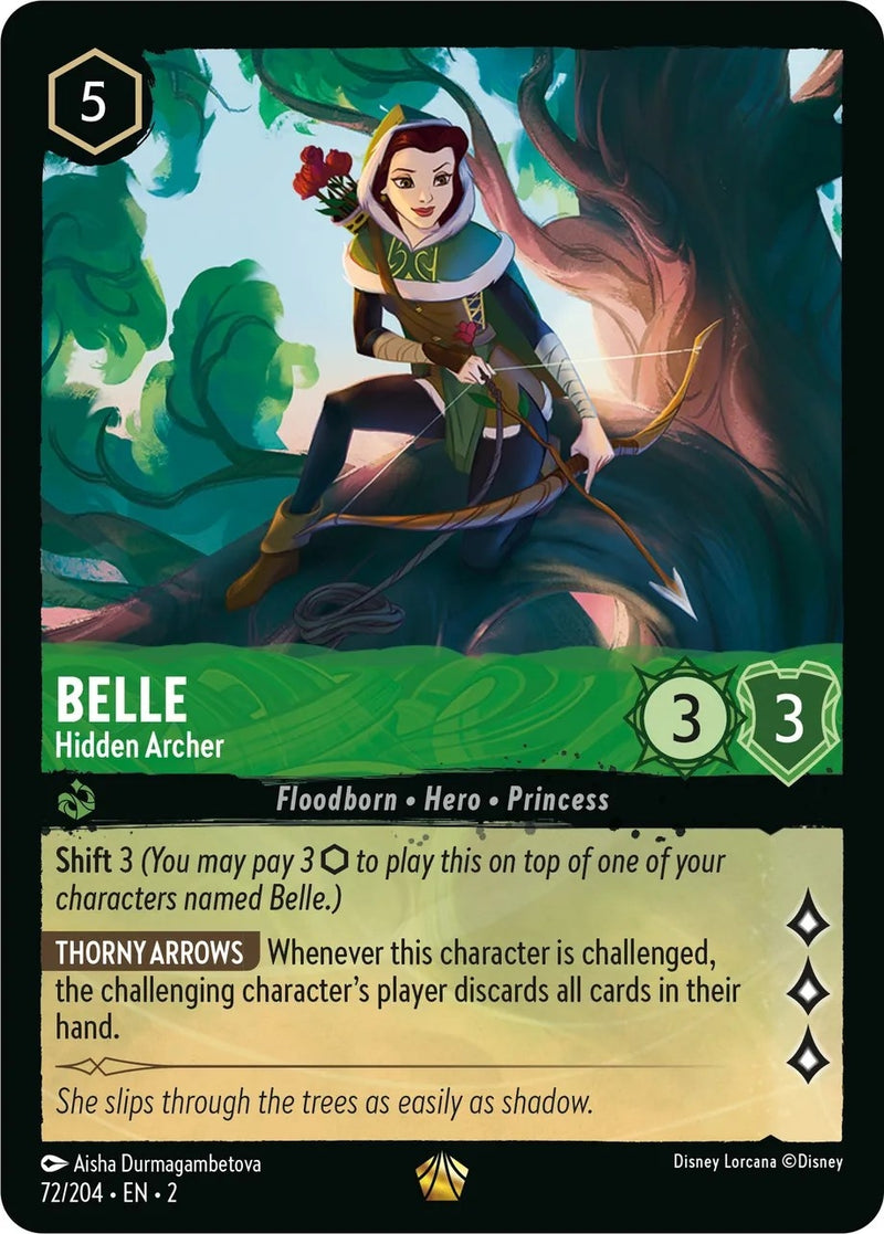 Belle - Hidden Archer (72) (2) - Disney Lorcana Single