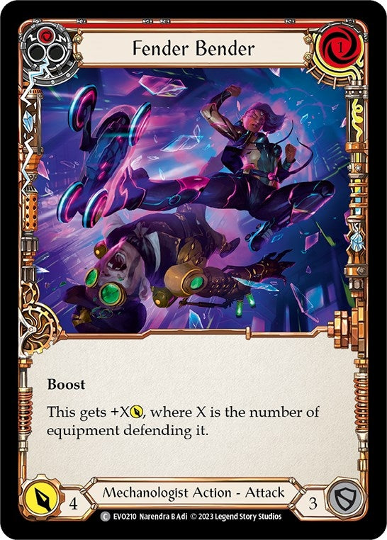 Fender Bender (Red) (210) [EVO] - Flesh and Blood TCG Single