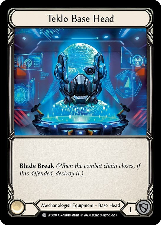 Teklo Base Head (18) [EVO] - Flesh and Blood TCG Single