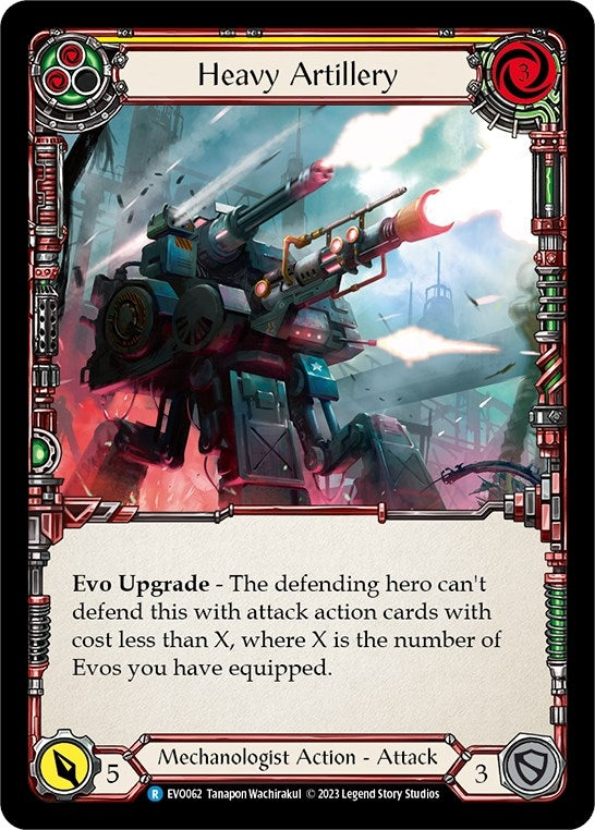 Heavy Artillery (Yellow) (62) [EVO] - Flesh and Blood TCG Single
