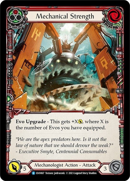 Mechanical Strength (Red) (67) [EVO] - Flesh and Blood TCG Single