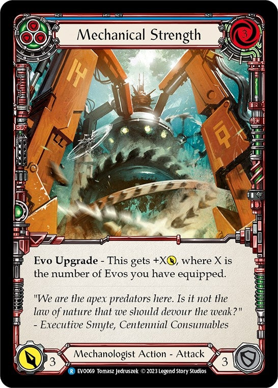 Mechanical Strength (Blue) (69) [EVO] - Flesh and Blood TCG Single
