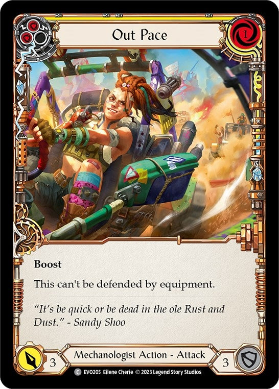 Out Pace (Yellow) (205) [EVO] - Flesh and Blood TCG Single