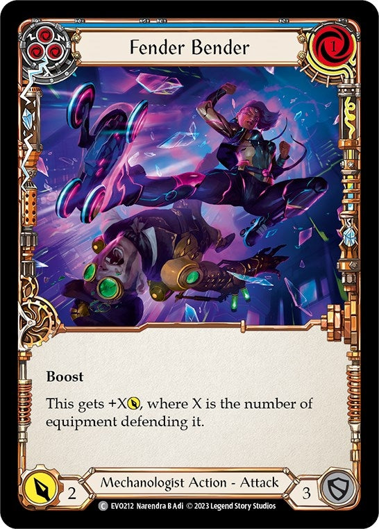 Fender Bender (Blue) (212) [EVO] - Flesh and Blood TCG Single