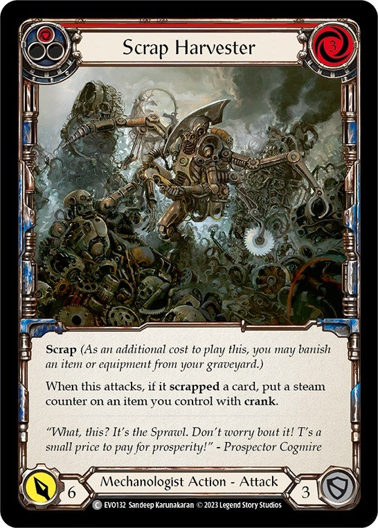 Scrap Harvester (Red) (132) [EVO] - Flesh and Blood TCG Single