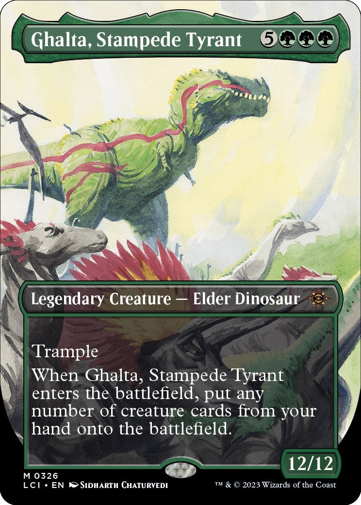 Ghalta Stampede Tyrant (Borderless) (326) [LCI] - MTG Single
