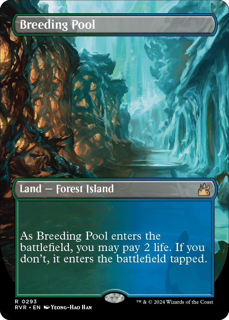 Breeding Pool (Borderless) (293) [RVR] - MTG Single