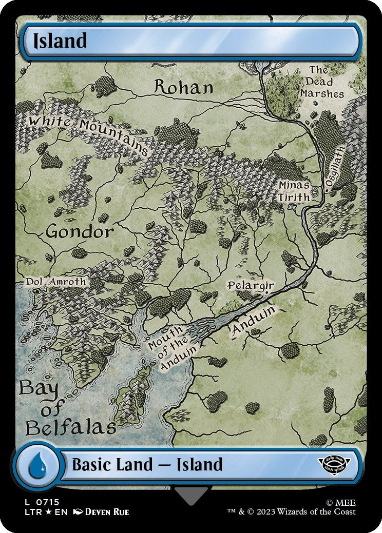 Island (0715) (Surge Foil) (715) [LTR] - MTG Single