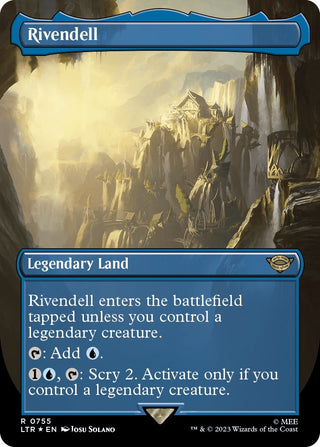 Rivendell (Borderless) (Surge Foil) (755) [LTR] - MTG Single