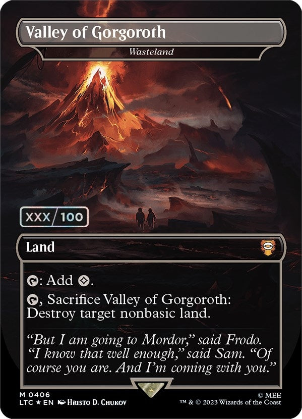 Valley of Gorgoroth - Wasteland (Serial Numbered) (406) [LTC] - MTG Single