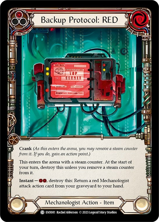 Backup Protocol: RED (81) [EVO] - Flesh and Blood TCG Single