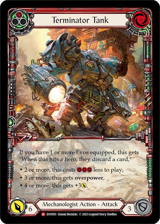 Terminator Tank (Extended Art) (55) [EVO] - Flesh and Blood TCG Single