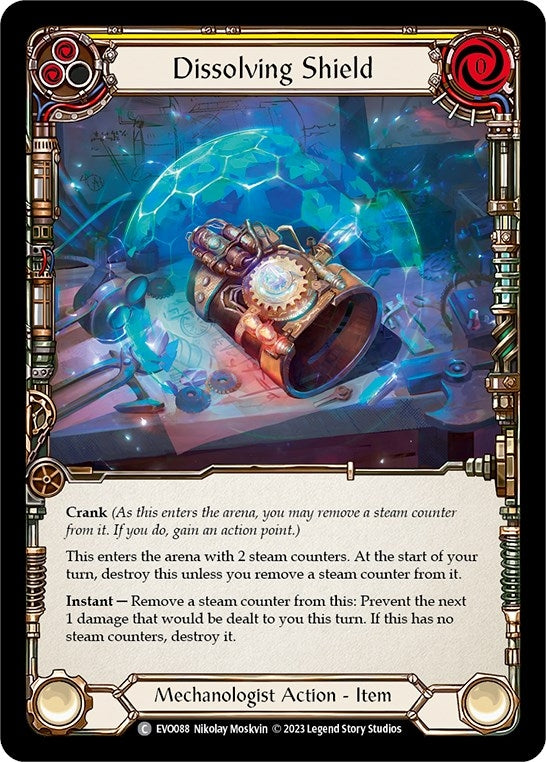 Dissolving Shield (Yellow) (88) [EVO] - Flesh and Blood TCG Single