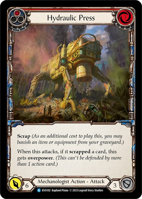 Hydraulic Press (Red) (102) [EVO] - Flesh and Blood TCG Single