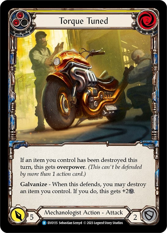 Torque Tuned (Yellow) (115) [EVO] - Flesh and Blood TCG Single