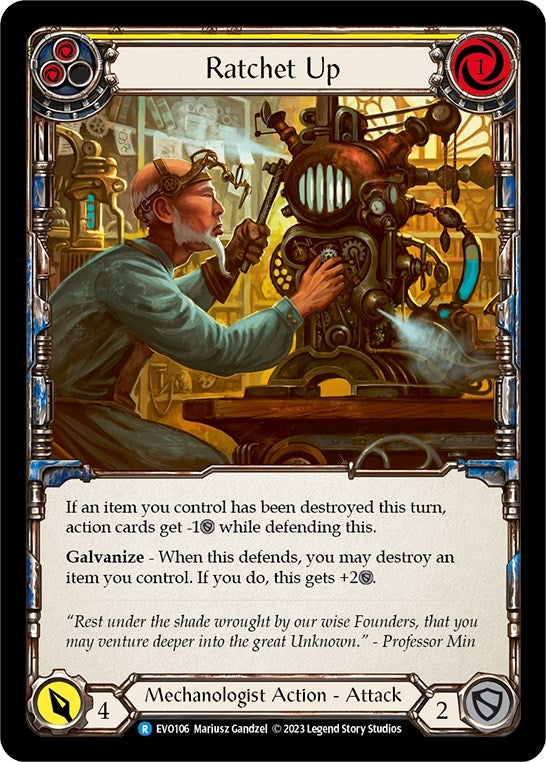 Ratchet Up (Yellow) (106) [EVO] - Flesh and Blood TCG Single