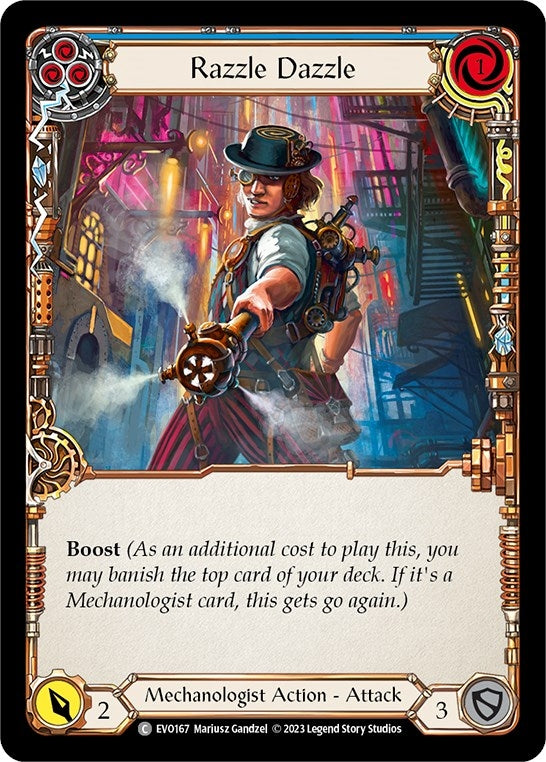 Razzle Dazzle (Blue) (167) [EVO] - Flesh and Blood TCG Single