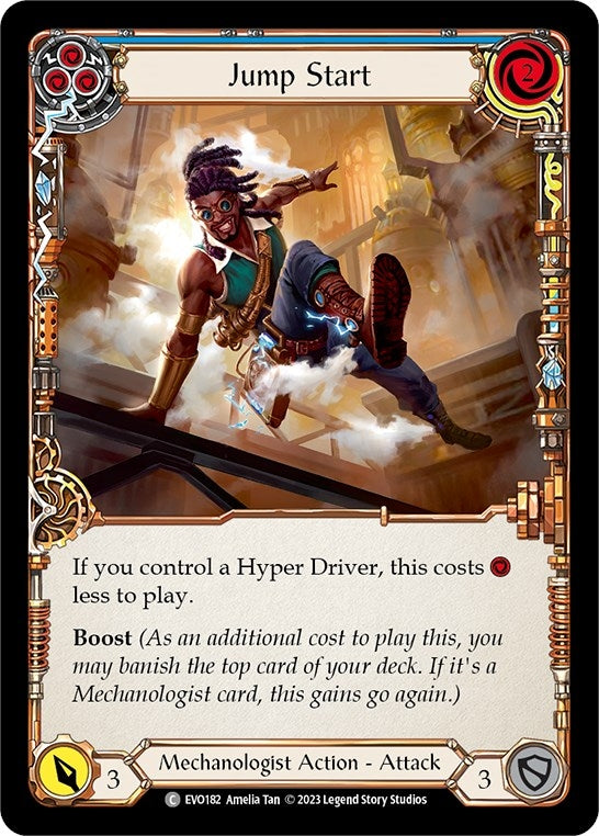 Jump Start (Blue) (182) [EVO] - Flesh and Blood TCG Single