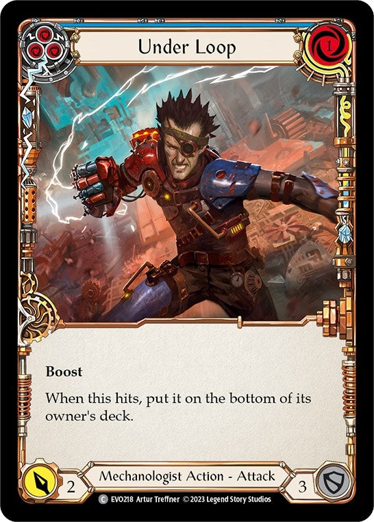 Under Loop (Blue) (218) [EVO] - Flesh and Blood TCG Single