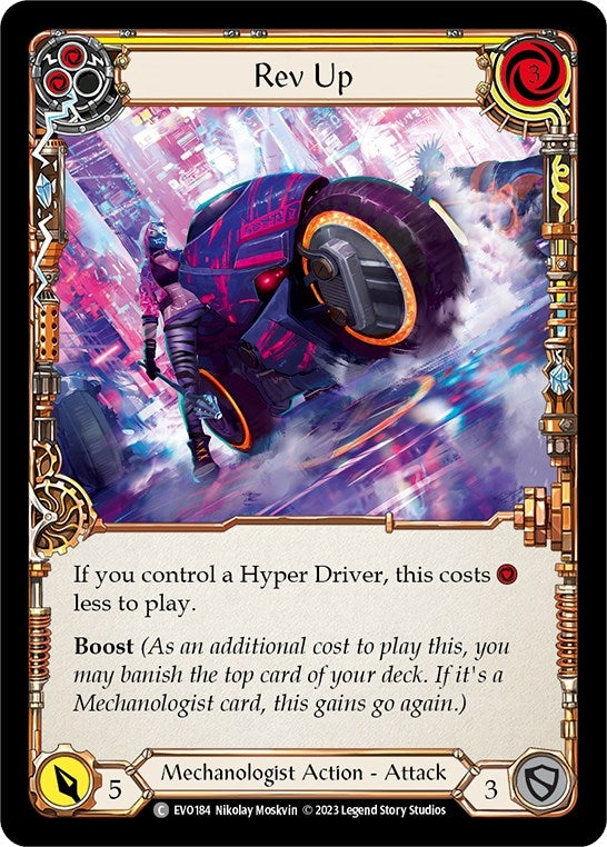 Rev Up (Yellow) (184) [EVO] - Flesh and Blood TCG Single