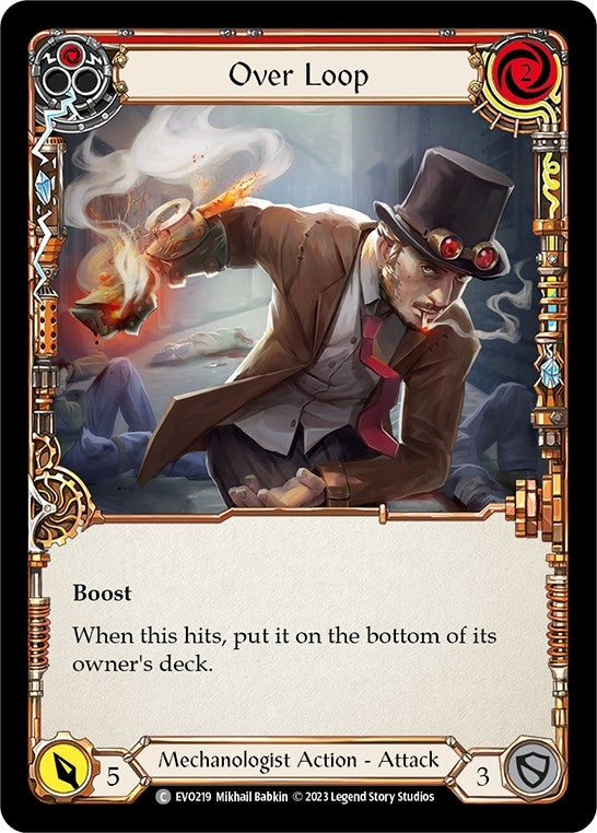 Over Loop (Red) (219) [EVO] - Flesh and Blood TCG Single