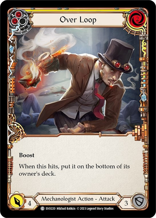 Over Loop (Yellow) (220) [EVO] - Flesh and Blood TCG Single