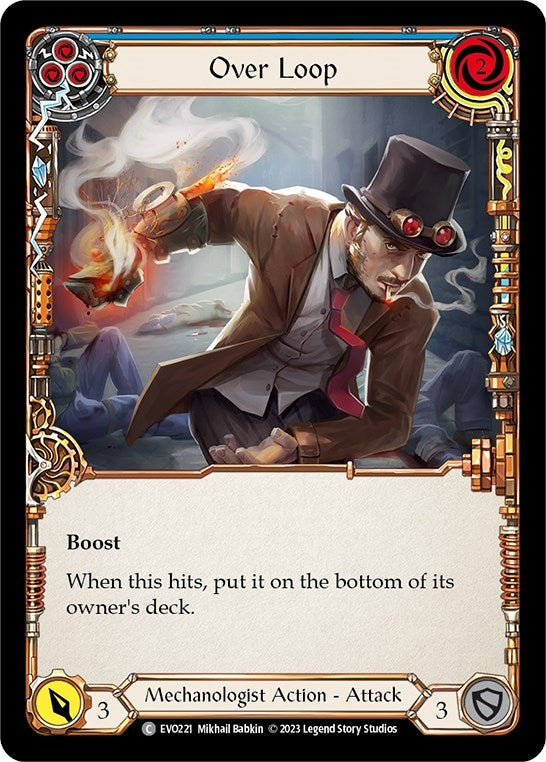 Over Loop (Blue) (221) [EVO] - Flesh and Blood TCG Single